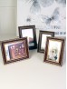 Small Wooden Picture Frame W/ Gold Lining